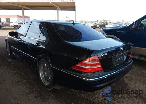 2002 Mercedes-Benz S 500 from USA, damaged, VIN WDBNG75J52A294521